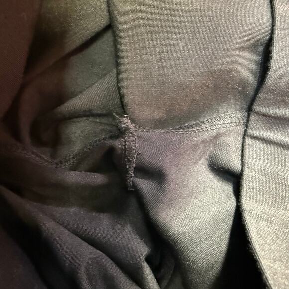 Garnet Hill Dress Leggings Women's Size L Plaid Black Gray Business Casual - Picture 7 of 12